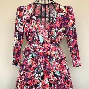 Maggy London "London Times" Floral Wrap Dress